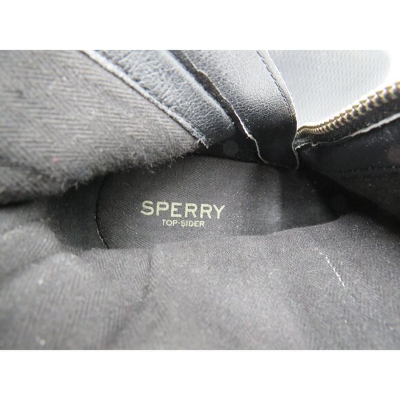 Sperry Top-Sider Boots Womens Size 7.5 Black Leather Ankle Booties Zip STS96952 - Picture 10 of 10